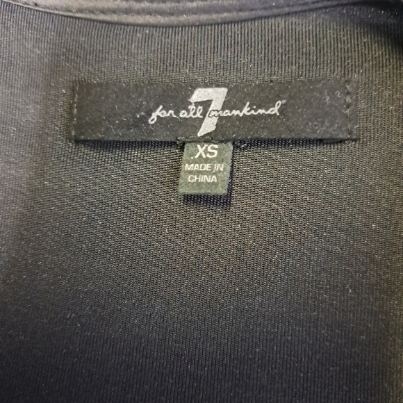 7 for all mankind Black Velvet Tank Top - Picture 6 of 9